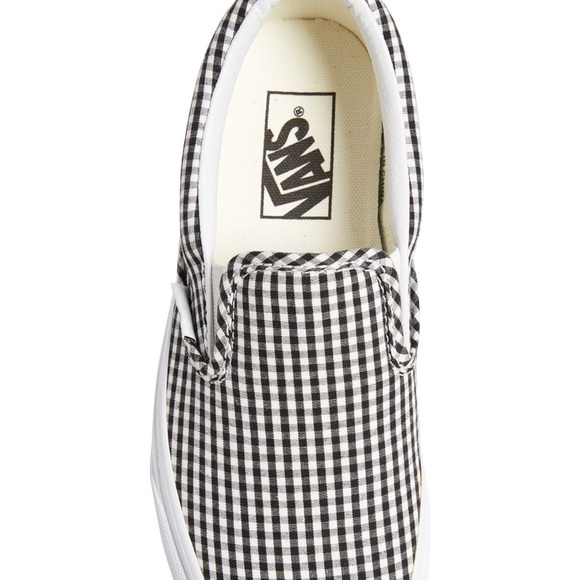 gingham print vans